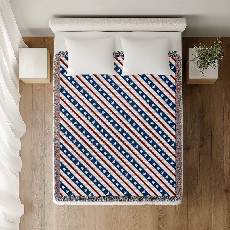 Jeté en coton Patriot, 50 x 60