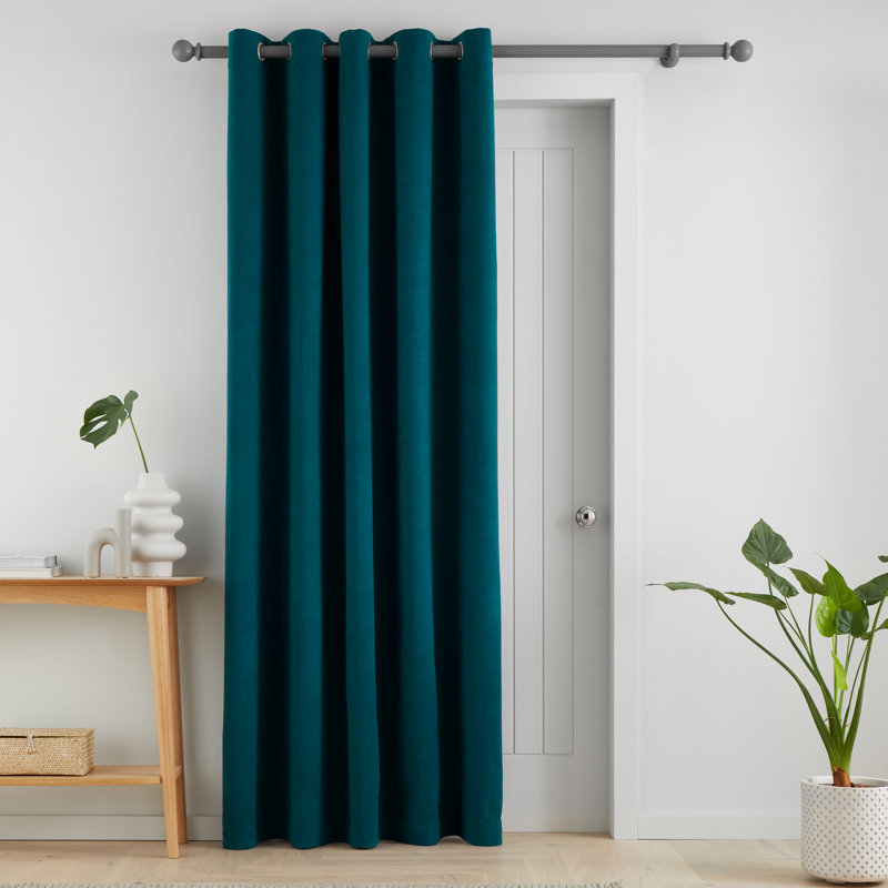 Wilson Blackout Thermal Curtains, Green, 117cm Width x 183cm Drop