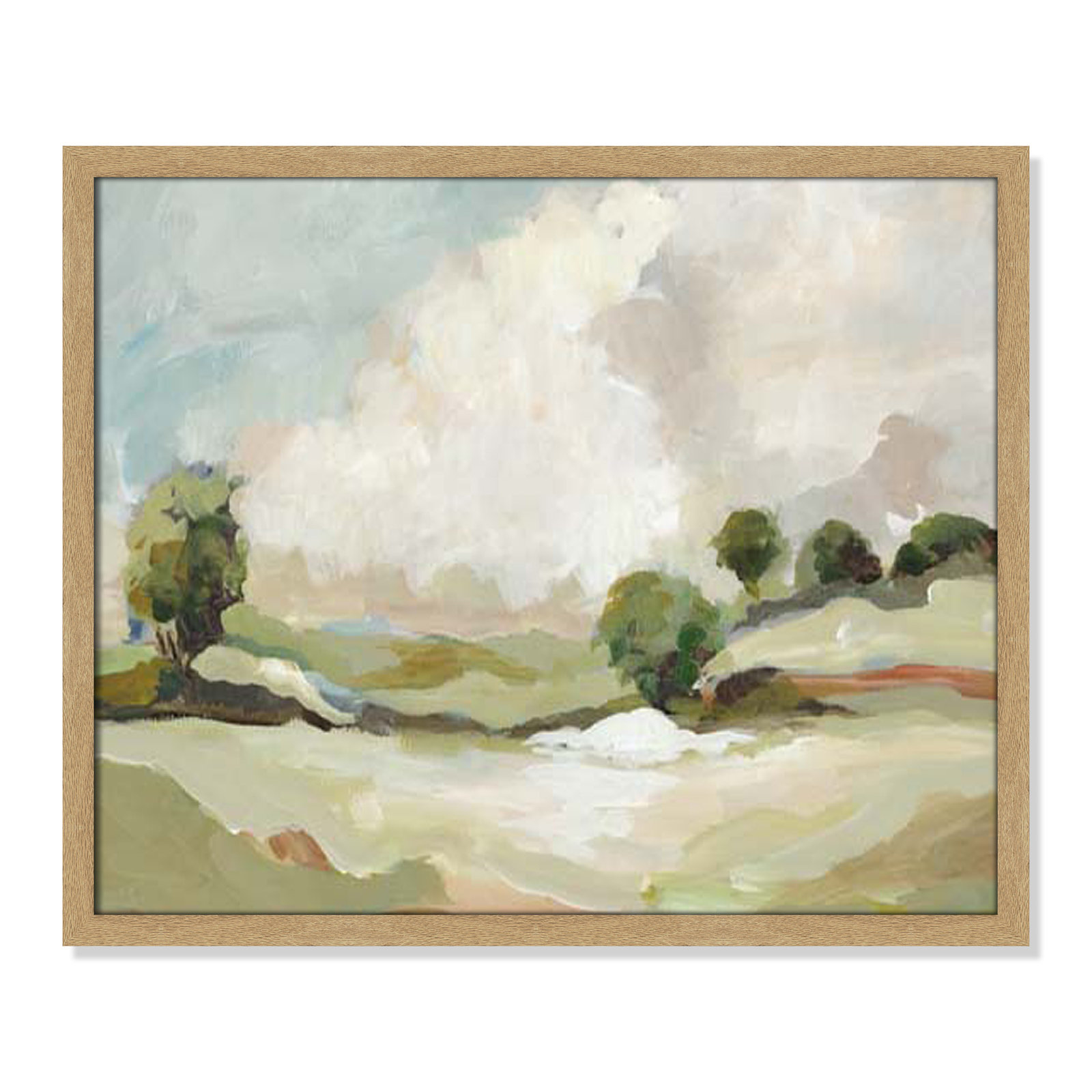 Pastoral Land by Allison Pearce, 21.5" H x 25.5" W x 1.25" D, Brown