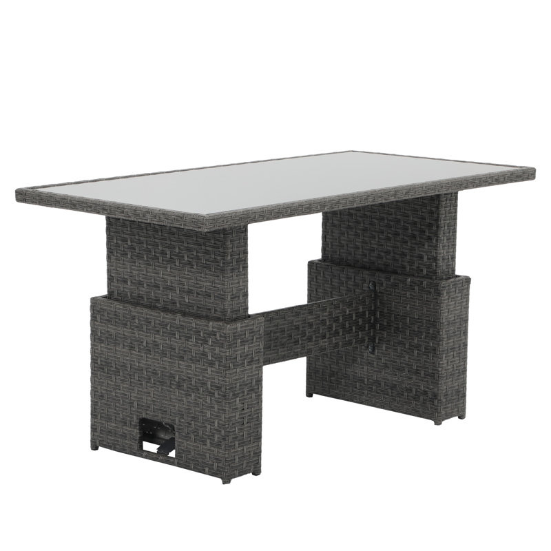 Table de salle à manger d'extérieur rectangulaire L 52 po x l 26 po Ceona