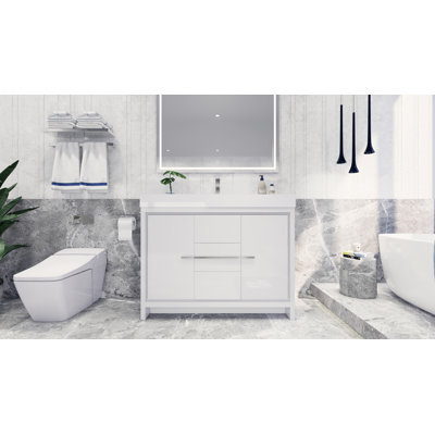 Ensemble de meuble-lavabo simple 48 po Tusculum