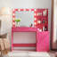 Bureau de coiffeuse avec miroir et lumières-2060436464