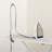 Flexible Iron Cord Minder Powder‑Coated 18‑Inch Adjustable Wand Silver