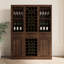 Armoire à vin de couleur brun noyer 28 - Buffet pour la décoration modulaire à usage domestique-894743701