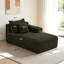 Chaise longue avec tissu en velours et porte-gobelet-685938496