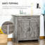 Buffet de 32 po avec porte de grange de style buffet. Gris délavé pour la cuisine, le salon, le vestibule. Offre beaucoup de rangement et une tablette réglable. Buffet décoratif, porte de style. Armoire