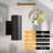 7''H LED Aluminum Black Outdoor Wall Light with Dusk to Dawn-1905186932