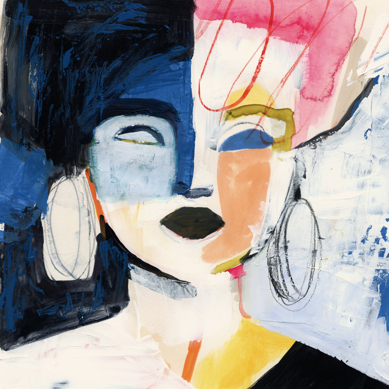 Sorella I by Victoria Barnes - Wrapped Canvas Painting, 76cm H x 76cm W