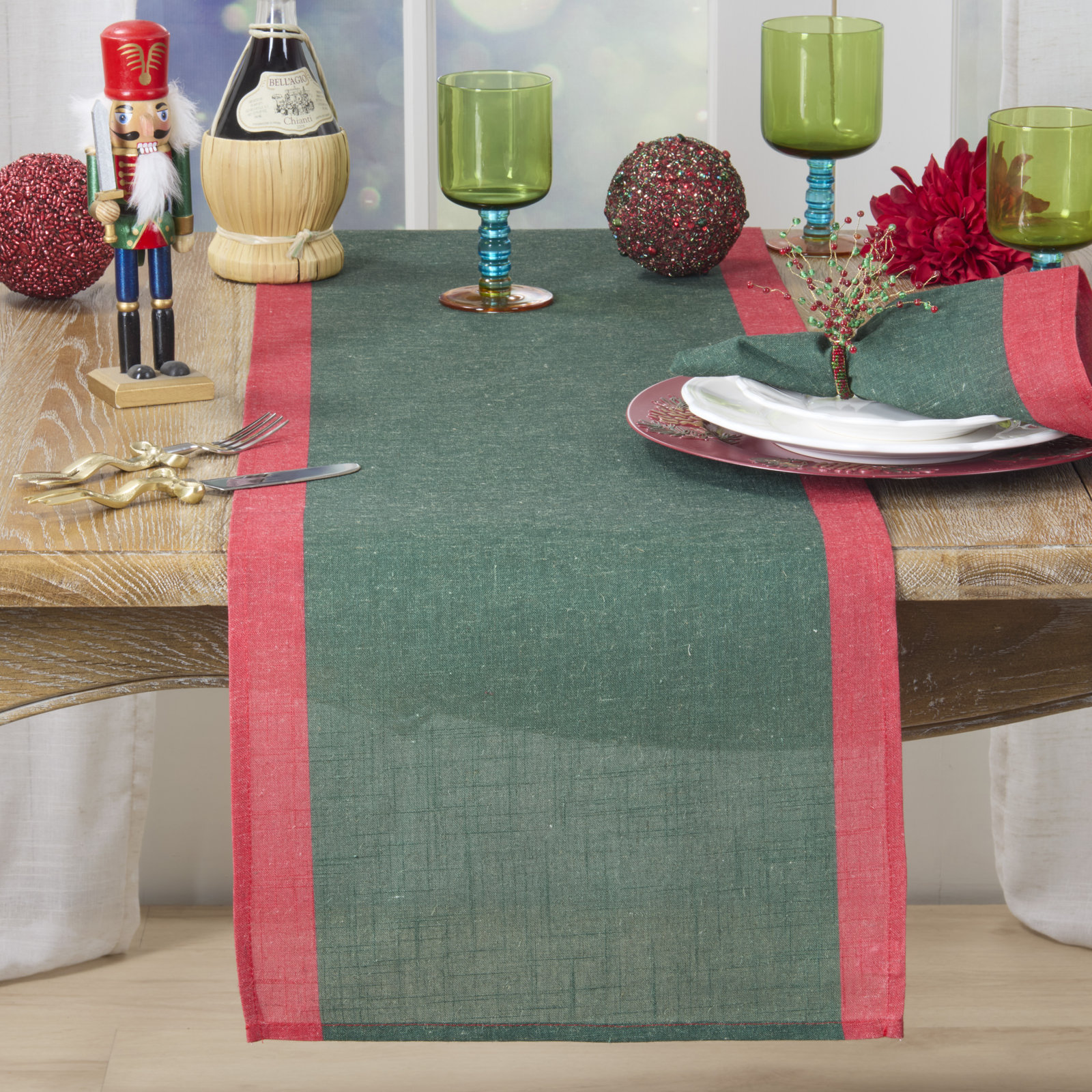 Bythorn Table Runner, Green