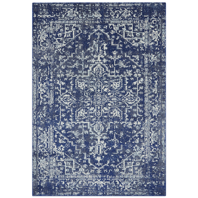 Aamina Tufted Antique Navy/Cream Rug, Rectangle 200 x 290cm