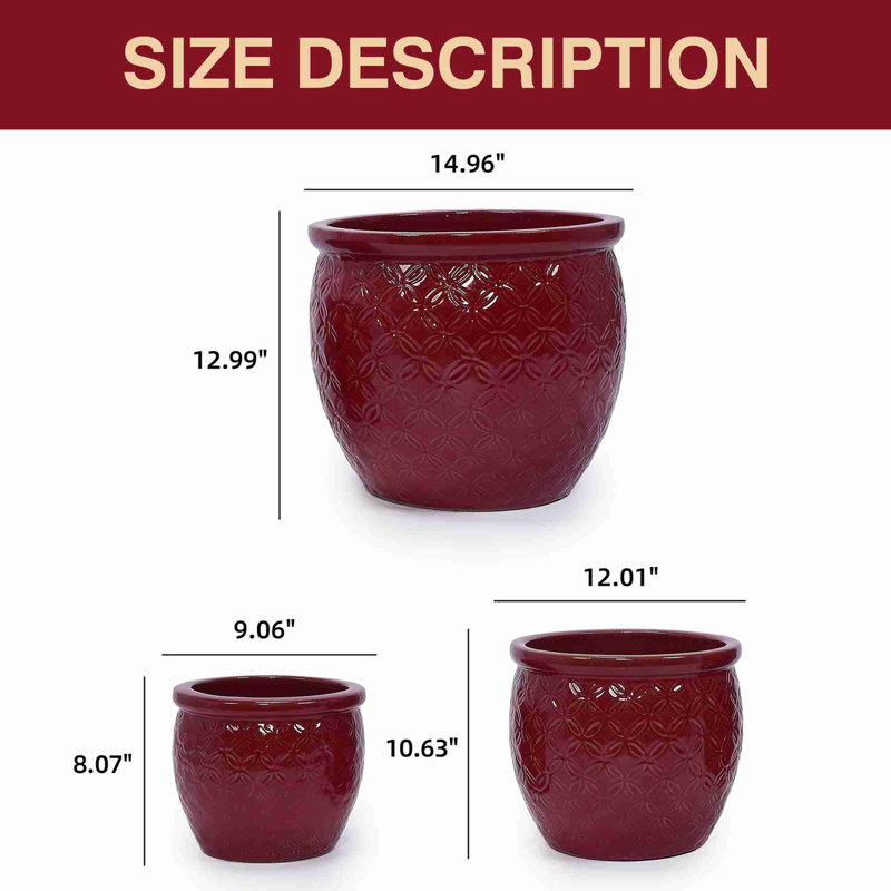 High quality ceramic flowerpot
