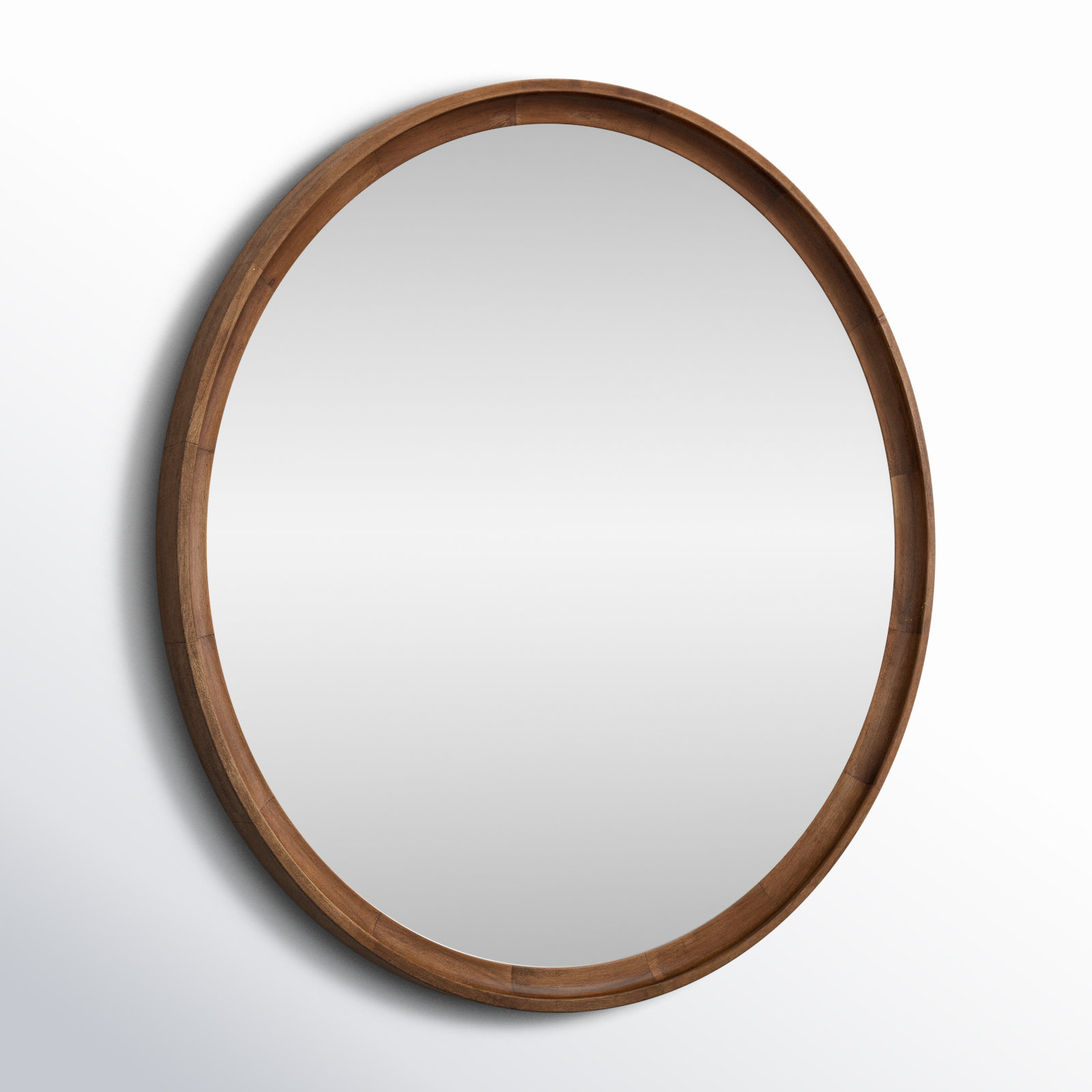 Zoie Accent Mirror, 34" x 34", Rustic Brown