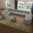 Knaack Oversized 200.8'' Wide U-Shaped Livingroom Couch & Plush Wide Corduroy Sectional Sofa With Detachable Back & Seat Cushions-1358658111