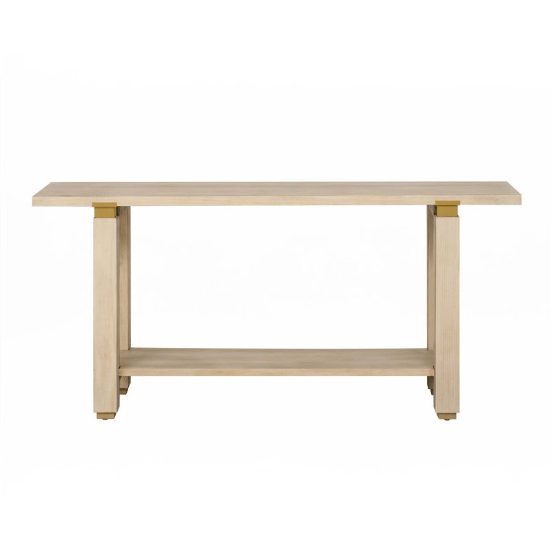 62.9" Modern Minimalist Console Table, Natural