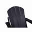 Chaise Adirondack pliante en PEHD avec porte-gobelet double - Chaise Adirondack en composite avec texture bois-1094614369