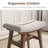 Solid Wood Frame Vanity Chair with High-Density Sponge Cushion-577532122-603616311