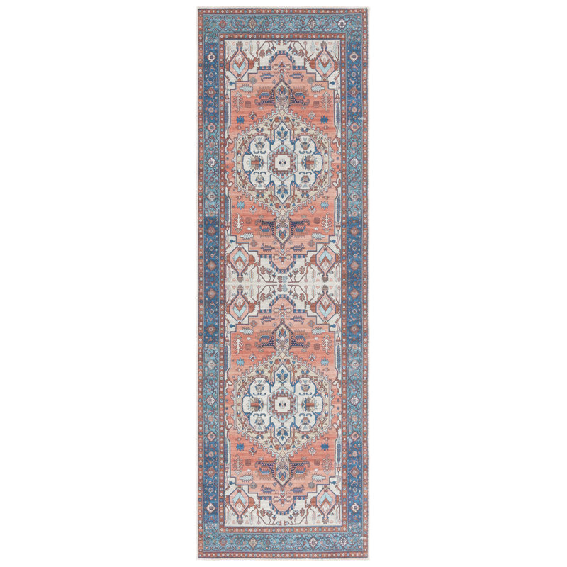 Rashem Performance Machine Washable Oriental Rug, Runner 2'6" x 8'