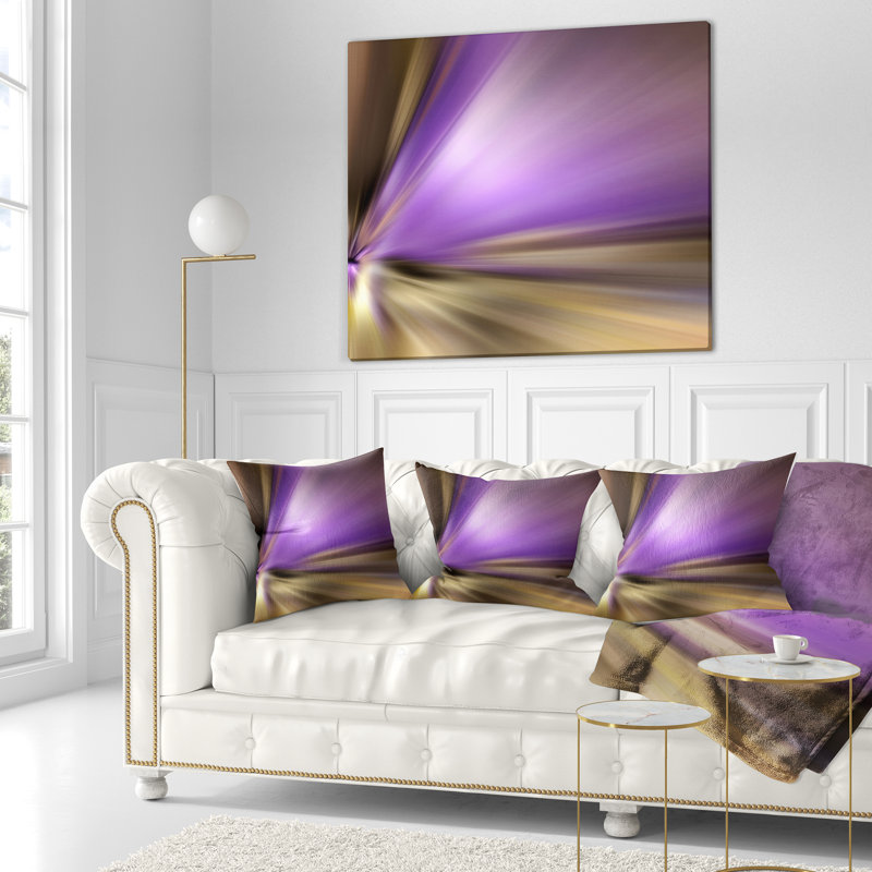 Bright Bright Shade - Coussin imprimé abstrait, 16 po x 1 po, Coussin décoratif