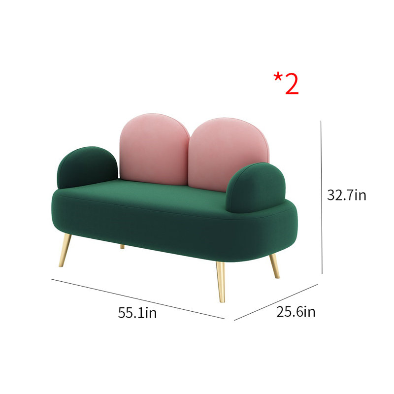 Causeuse 55,1 po Ionna