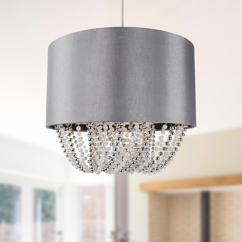 Lagasse Fabric Semi Flush Mount, 20" H x 30" W x 30" D