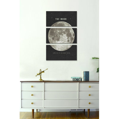 'The Moon Landscape Graphic Art on Canvas