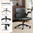 Oil-Waxed Leather Swivel Chair With Flip-Up Armrests-974970025