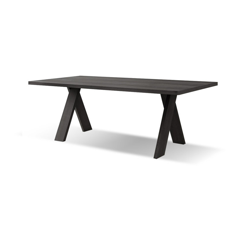Table de salle à manger rectangulaire, Noir, noir, noir, noir, H 29,53 po x L 70,87 po x l 31,5 po