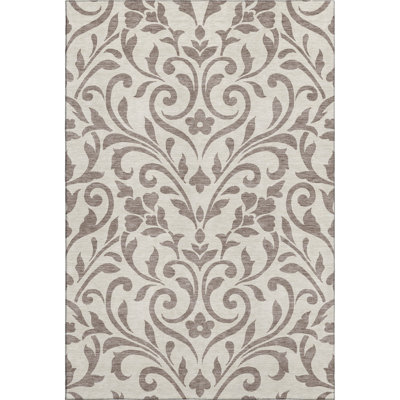 Premium Machine Washable Prisco Taupe Rug