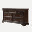 Commode en bois avec 7 tiroirs de rangement et poignées en métal Almetta