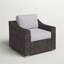 Chaise de patio entièrement assemblée avec coussins-17107565