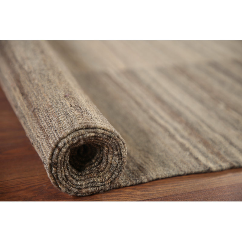 Tapis rayé kilim moderne 8 x 10