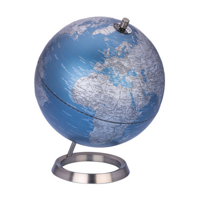 TROIKA 23.5 GRAD 10 Inch Political and Topographical Globe on Metal Stand