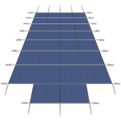 Couvertures de piscine creusée, housse de sécurité pour piscine robuste, homologuée UL selon ASTM F1346, capacité de 500 lb, résistante aux rayons UV et économiseur d'eau, facile à installer pour un usage domestique et commercial