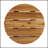 D16x16" Round Side Table, Solid Wood