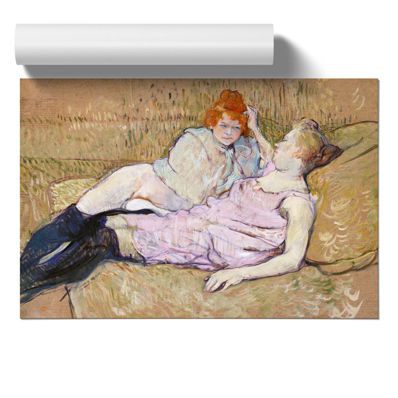 The Sofa by Henri de Toulouse Lautrec - Frameless Print, 21cm H x 30cm W x 0.1cm D
