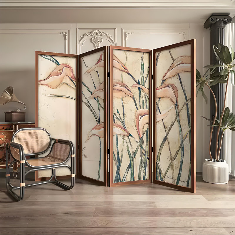 Calla Lily Art Screen, 70.87" H x 70.87" W x 1.57" D