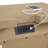 Tan 3-Drawer Nightstand