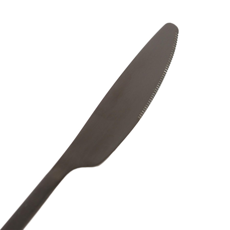 Argon Tableware Stainless Steel Cutlery Set, Black