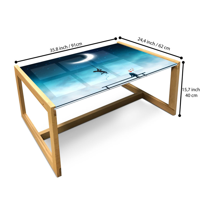 Ipe Trestle Coffee Table, 40cm H x 91cm W x 62cm D