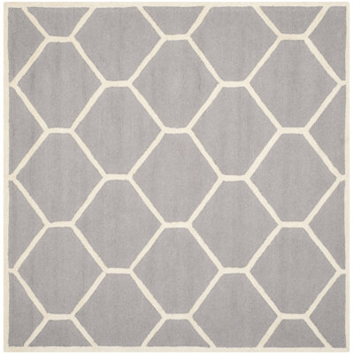 Deedgra Hand Tufted Wool Geometric Rug