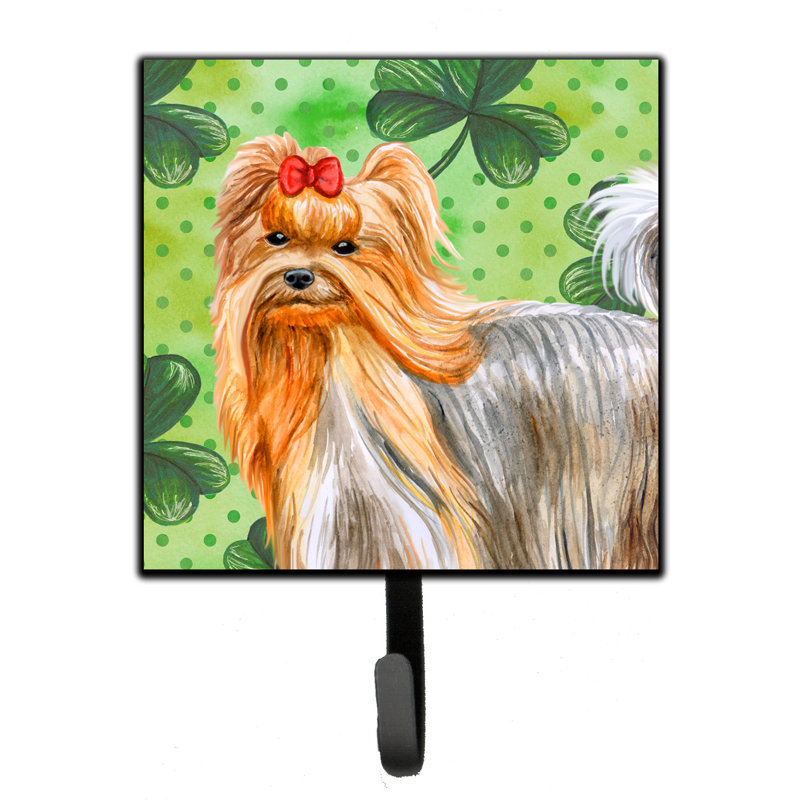 Organisateur de clés murales avec crochets clés st patrick terrier st patrick Markle, Yorkshire Terrier, Brun / gris / bleu