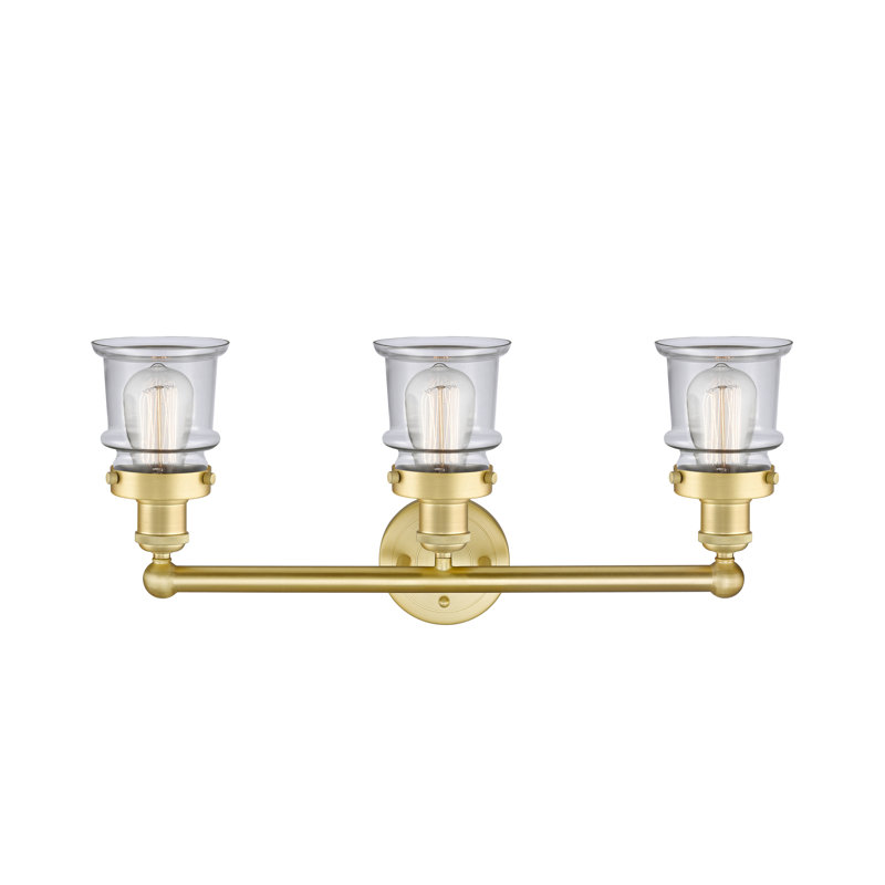 Cailen 3 - Light Dimmable Vanity Light, Clear, Satin Gold