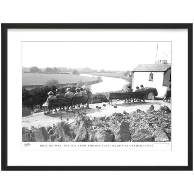 Ross-on-Wye, The Wye From Thomas Blake Memorial Gardens C1960 - Single Picture Frame Print