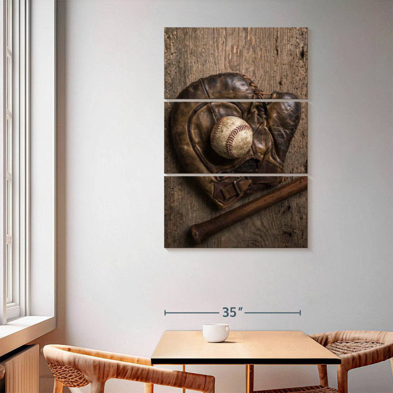 Sireci Rustic Baseball, 65" H x 42" W