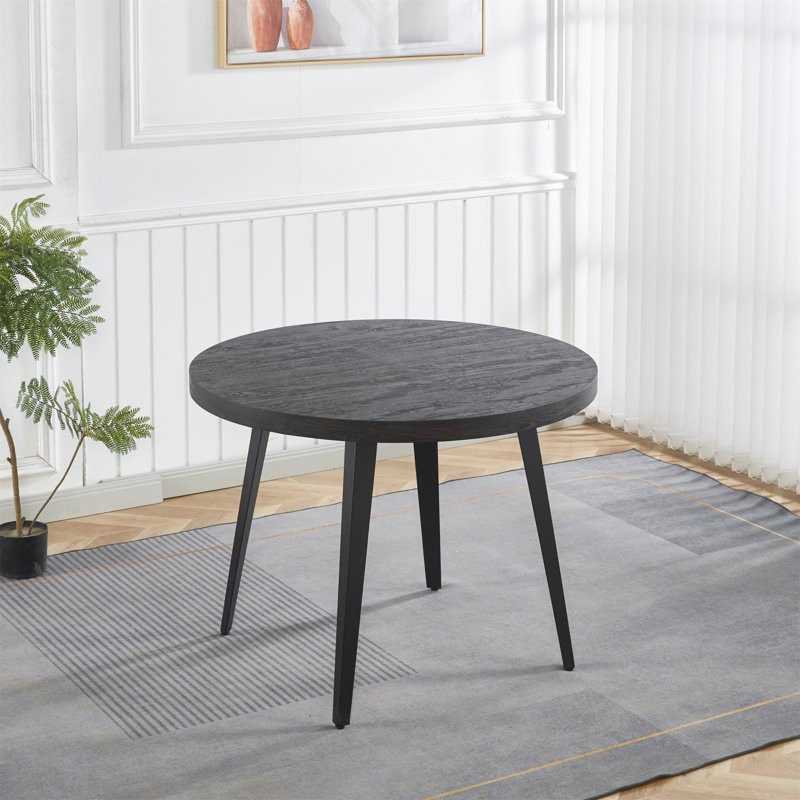 Extendable Table Only The Table, No Chairs., Black, Black