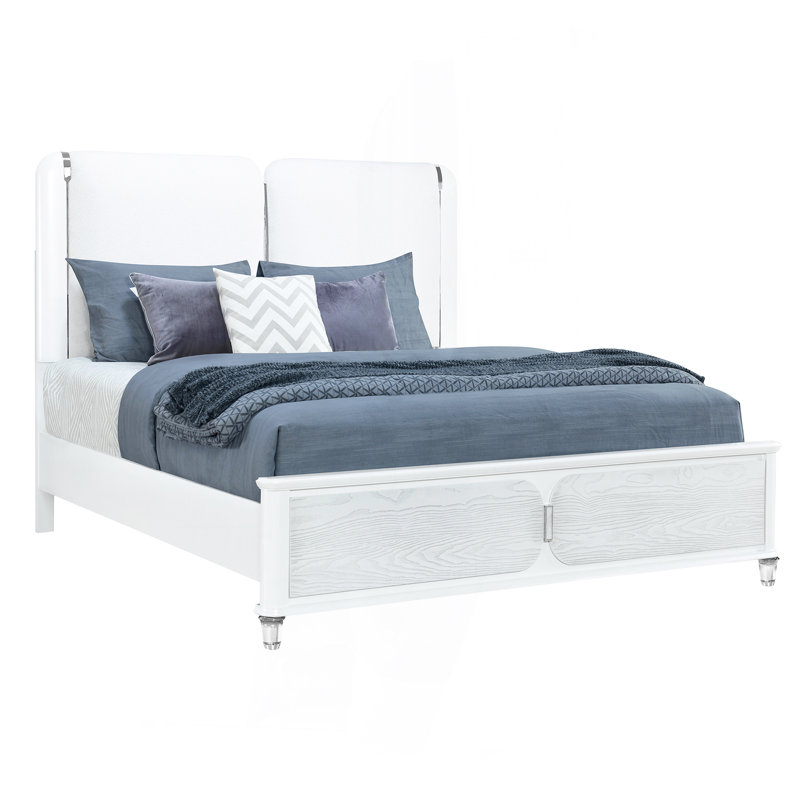 BRENDA GREY KING BED WITH LED LIGHT, King