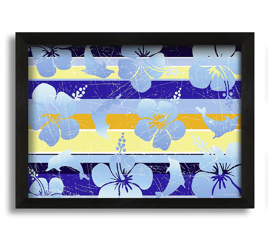 Gerahmtes Wandbild Flowering Horizontal