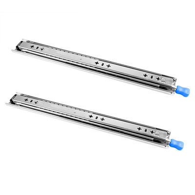 1 Pair Drawer Runners Slides Heavy Duty W/Locking Full Extension 260Ib Side Mount Rails