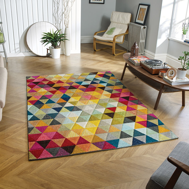 Windell Geometric Area Rug, Rectangle 120 x 170cm