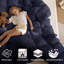 Édredon toutes saisons réversible uni hypoallergénique en duvet synthétique et housse de couette-912073359-814867526